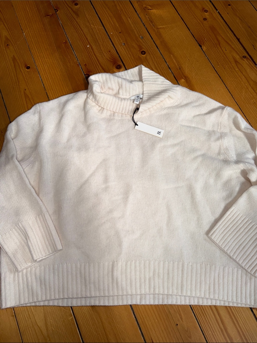 Banana Republic Cream Turtleneck Sweater